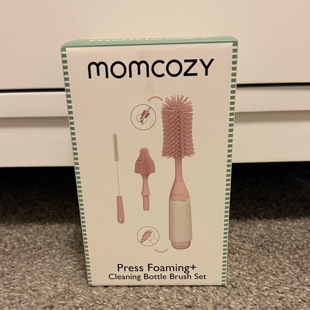Momcozy Press Foaming+ Cleaning Bottle Brush Set